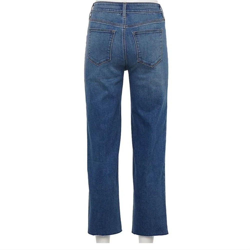 Women's Sonoma Good for Life High Waisted Straight-Leg Crop Jeans Size 4 - Picture 2 of 5